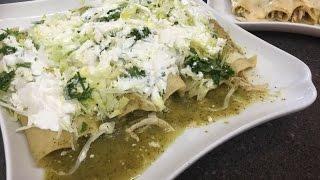 ENCHILADAS VERDES DE POLLO  RECETA DELIOCIOSA 