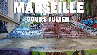 4K  Marseille FRANCE - Walking in Cours Julien