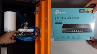 TP Link TL-SG108-M2 2.5 Gbps 8 Port Switch Unbox Setup and Installation