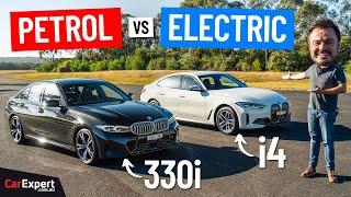 Petrol v electric Which is better at the same price? BMW 330i v i4