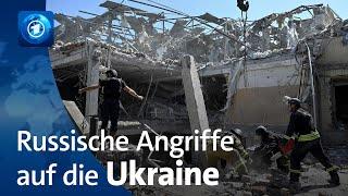 Ukraine meldet landesweit schwere russische Luftangriffe