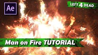 How to set a MAN ON FIRE  After Effects Tutorial