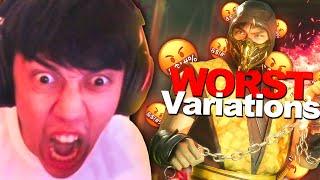 I RAGED Using The WORST Variations on Mortal Kombat 11