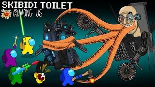 어몽어스 VS Scientist Skibidi Octopus Mouth Toilet Skibidi Toilet 76  Among Us Animation