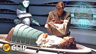 The Birth of Leia & Luke Skywalker Scene  Star Wars Revenge of the Sith 2005 Movie Clip HD 4K