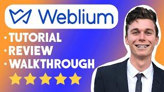 Weblium Review & Tutorial  Weblium Website Builder  My First Time Using Weblium