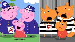 Family Police and Family Thief  Peppa Pig Funny Animation