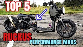 TOP 5 Honda Ruckus performance mods STEP BY STEP