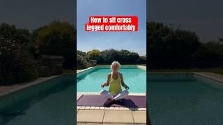 Menopause yoga  how to sit cross legged comfortably 