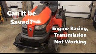 Husqvarna Tractor Repair - Engine Racing Hydrostatic Transmission not Working