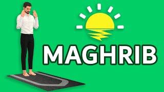How to pray Maghrib for men beginners - with Subtitle