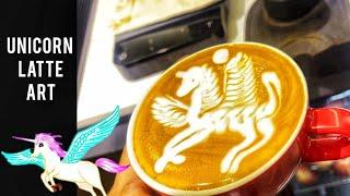 Latte Art Unicorn    Unicorn  Most Popular Pattern  Barista  Cappuccino  Latte  Coffee