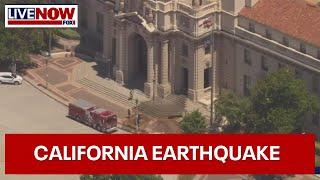 4.4 magnitude earthquake hits California damages historic Pasadena city hall  LiveNOW from FOX