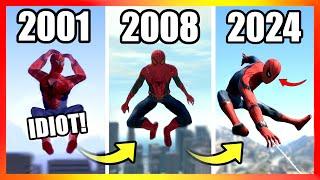 Evolution of SPIDER-MAN in GTA Games 2001-2022