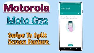 Motorola Moto G72  How To Use Split Screen Feature