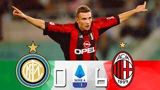 Inter 0 - 6 Milan ● Serie A 2000 Shevchenko Destroys Inter  Highlights & Goals HD