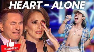 The judges cried hysterically when they heard the song Heart Alone on the world stage  AGT 2023