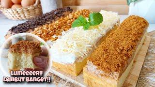 WOOWW BISA SELEMBUT INI YA?? TAMBAHKAN 2 KUNING TELUR CAKE POTONG METODE ALL IN ONE EMPUK LUMER