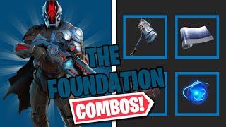 THE FOUNDATION COMBOS  FORTNITE SKIN REVIEW