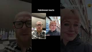 Hairdresser reacts to a hair fail