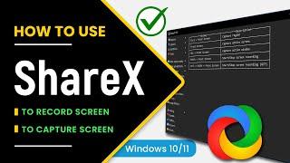 How to Use ShareX to Record Screen Capture Screen Take Scrolling Screen Shots