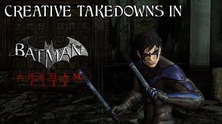 Creative Takedowns In Batman Arkham City Nightwing