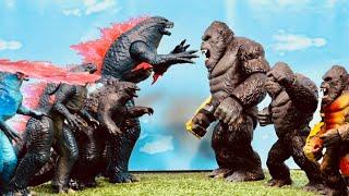 GODZILLA X KONG SÚPER EJÉRCITO DE GODZILLA VS SÚPER EJÉRCITO DE KONG BATALLA ÉPICA