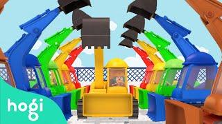 I am Colorful Excavator and more  Vehicle Songs  Nursery Rhymes Collection  Pinkfong & Hogi