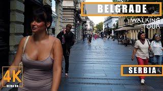 Belgrade Serbia 2024 - Walking Tour of City Center of Belgrade 4k