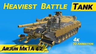 Heaviest Battle Tank Arjun Mark 1A Mark 2  How it works #tank #tanks