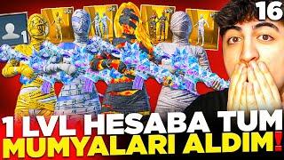 1 LEVEL HESABA TÜM MUMYALARI ALDIM 60.000 UC   PUBG Mobile