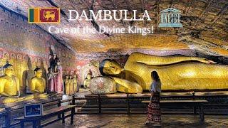Temple inside a Cave  Dambulla  UNESCO World Heritage Site  Sri Lanka 