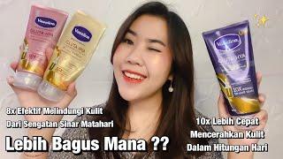 Review Semua Varian Vaseline Gluta Hya Pink Gold & Biru  HB Pencerah Kulit Dalam Hitungan Hari