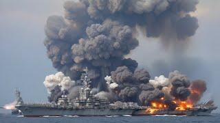 1 MINUTE AGO The Russian aircraft carrier was blown to pieces by a Ukrainian ATACSM missile attack