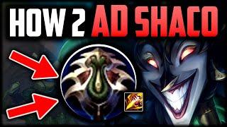 How to AD Shaco & CARRY for Beginners Best BuildRunes - Shaco Guide Season 14 League of Legends