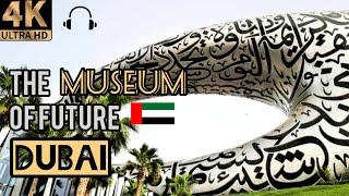 Museum of the future dubai  4K  Dubai sheikh zayed road walking tour.