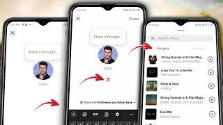 How to Fix Instagram Notes Music feature Not Showing 2024  Get Notes Music Option on Instagram