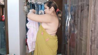 Desi Bhabhi Dress Changing Vlog ️️