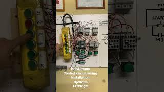 HoistCrane Wiring installation control circuit one startstop  UpDown LeftRight