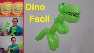 One balloon dinosaur - How to make a balloon dinosaur