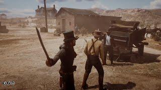 The ONLY Npc You Can Kill In Front Of Sheriff Freeman In Tumbleweed - RDR2