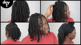 My length retention journey with mini twists DAY 1  Episode 1