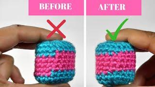 CROCHET JOGLESS STRIPES IN 1 MINUTE Amigurumi Crochet Hacks Tips & Tricks