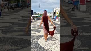 following Rapunzel on Copacabana
