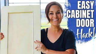 You Can DIY Cabinet Doors w NEW EASY Hack Bathroom Makeover Pt. 1