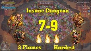 Castle Clash Dungeon Insane 7-9 3 Flames