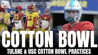 Behind The Scenes of USC Trojans & Tulane Green Wave Football Practices in Prep for Cotton Bowl