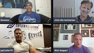 Jay Cutler and Chris Aceto with Rich Gaspari and John Romano on Fitness Fame & Fortune #52