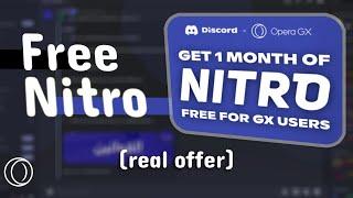 Get Your Free Discord Nitro From OPERA GX Now