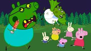 Zombie Apocalypse Daddy Pig Turn In Zombie Visit Peppa Family‍️ Peppa Pig Funny Animation